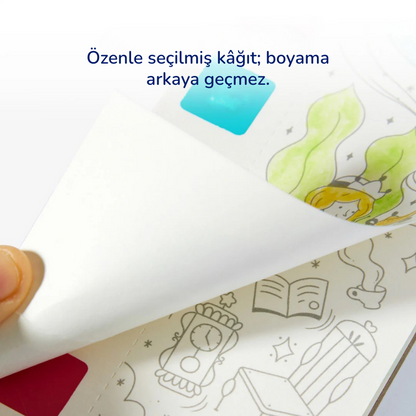 Sihirli Renkler - Lekesiz Sulu Boya Defteri