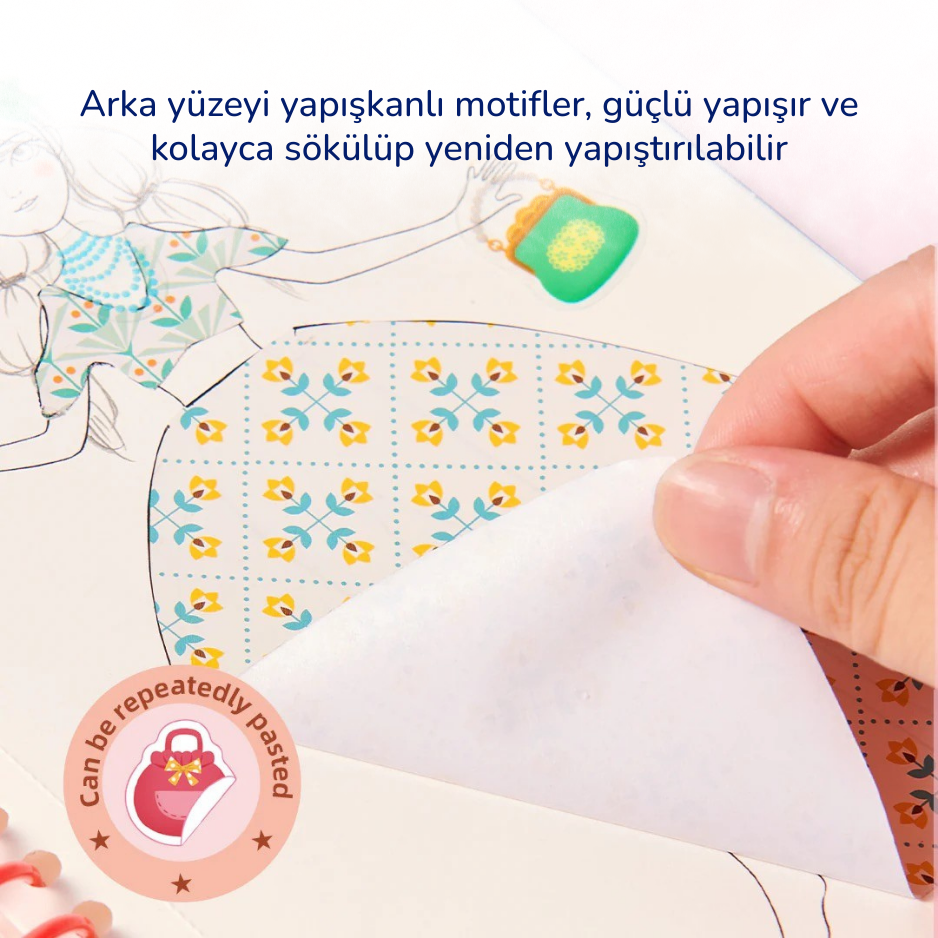 Minik Modacı - Çay Partisi Tasarım ve Aktivite Kitabı