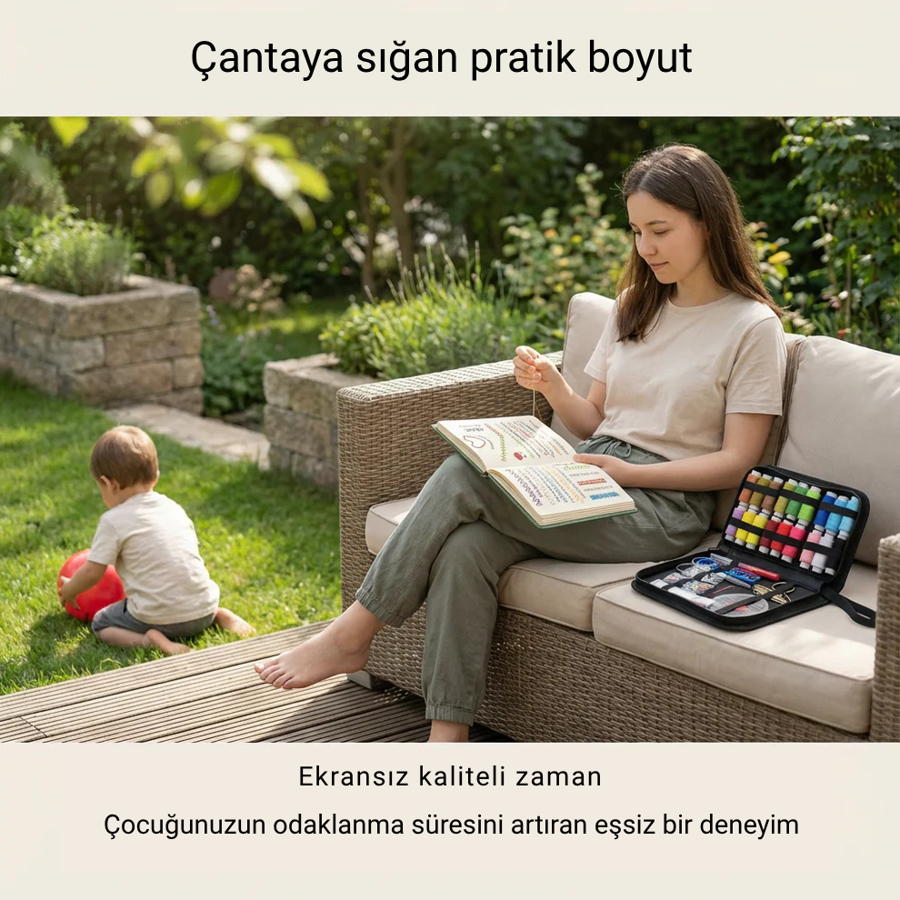 Çocuklar İçin Kumaş Dikiş Aktivite Kitabı